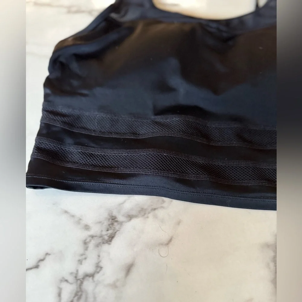 Athleta | Black Bralette Mesh Bikini Top - Size 34 D/DD